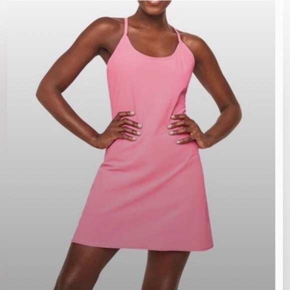 Outdoor Voices Exercise‎ Dress Athletic Workout Dress Pink Racerback Size S - Picture 1 of 4